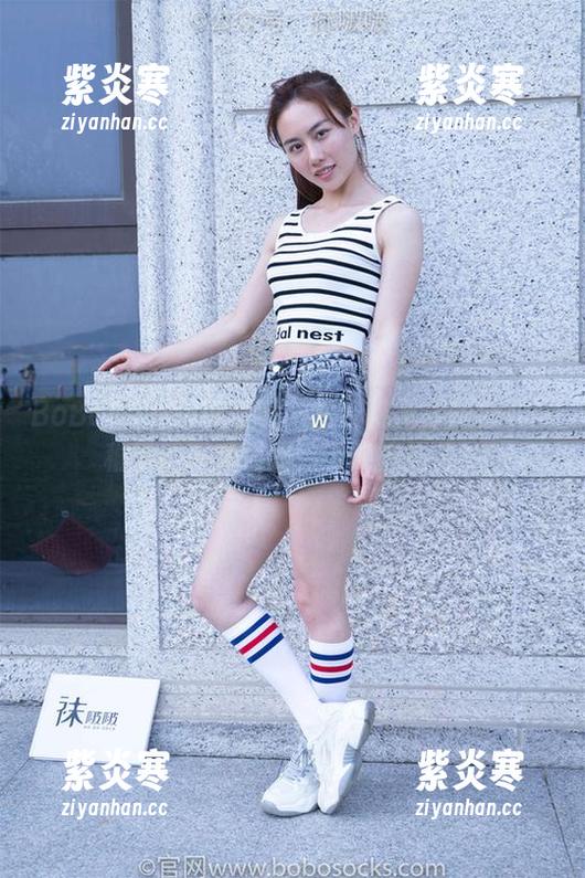 BoBoSocks袜啵啵 - 白棉袜花絮版合集：稚予的可爱瞬间！谁能抗拒啊？